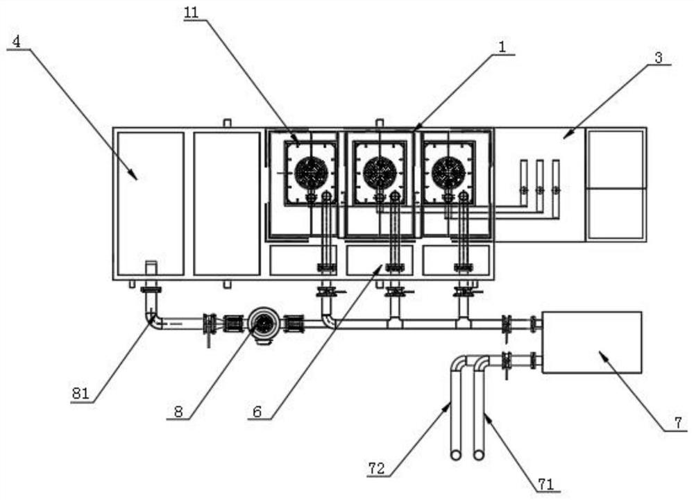 Heat dissipation device for SYQT intelligent dynamic liquid resistance speed regulator and using method