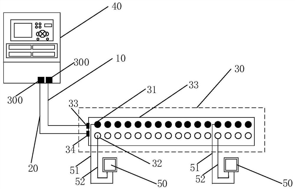 Meter reading wire connector and meter reading equipment