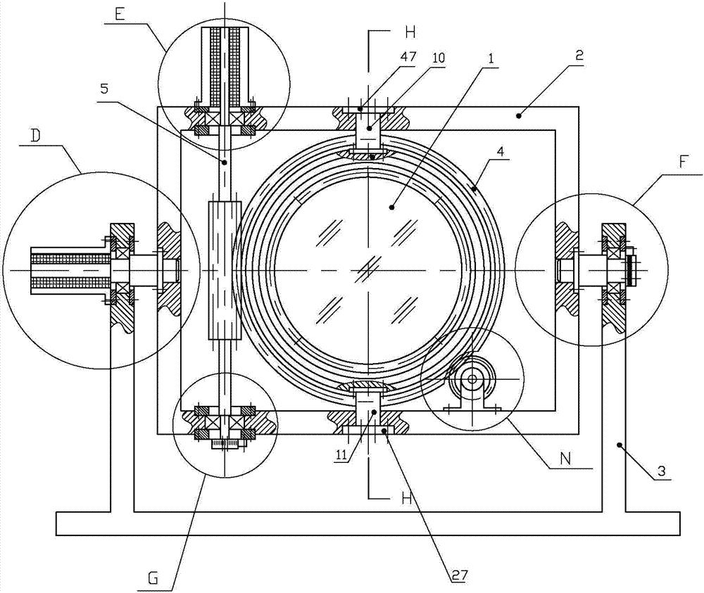 Rotating prism device for coarse and fine two-stage scanning