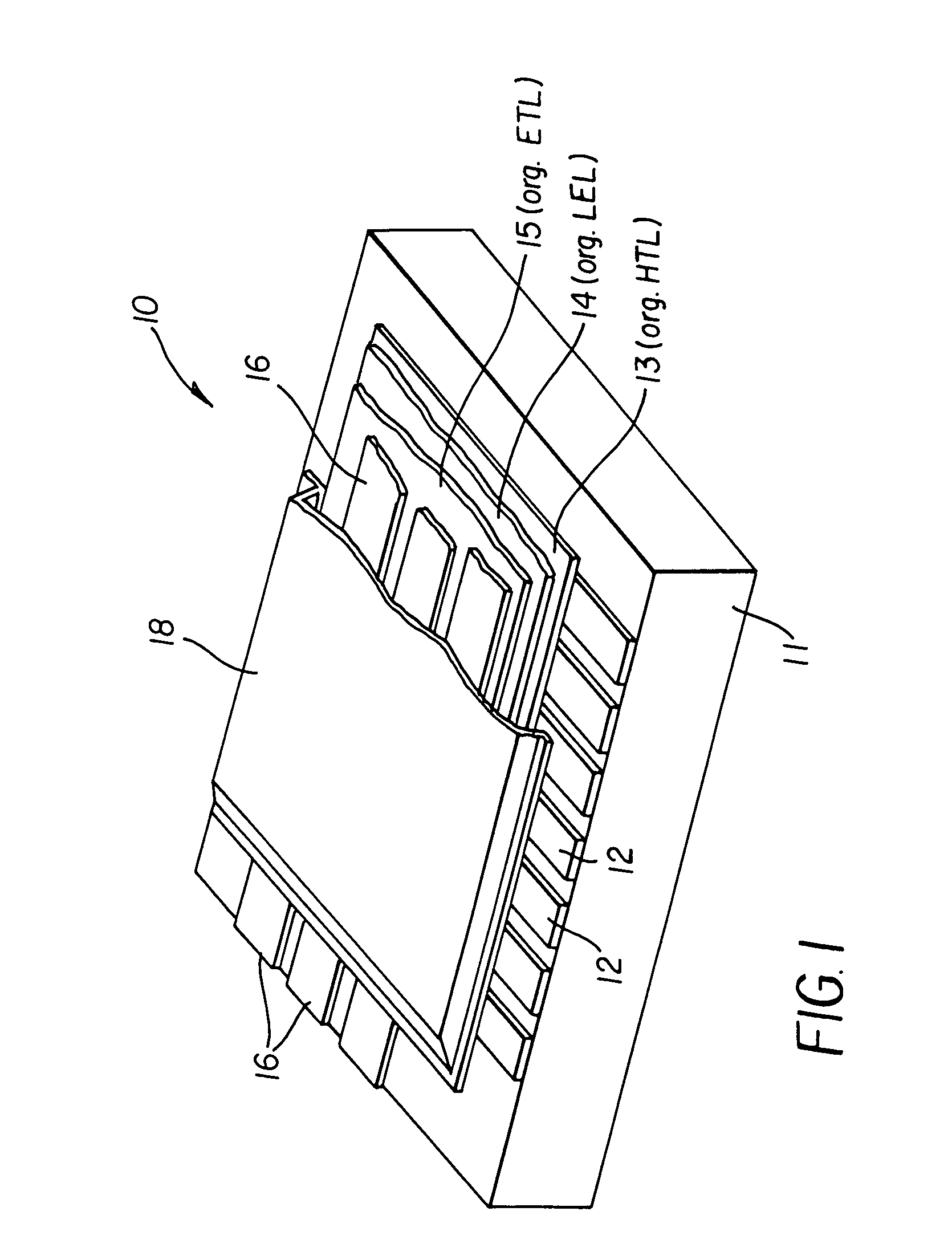 Depositing layers in OLED devices using viscous flow