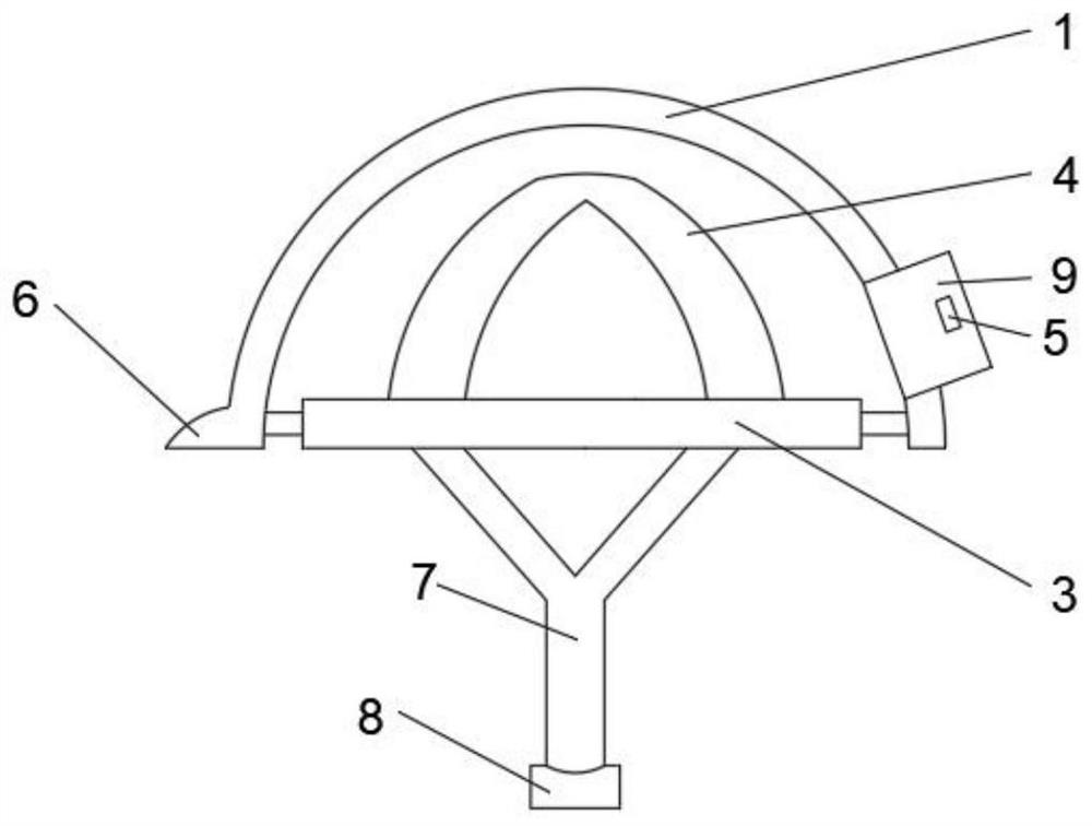 Mining multifunctional safety helmet and implementation method thereof