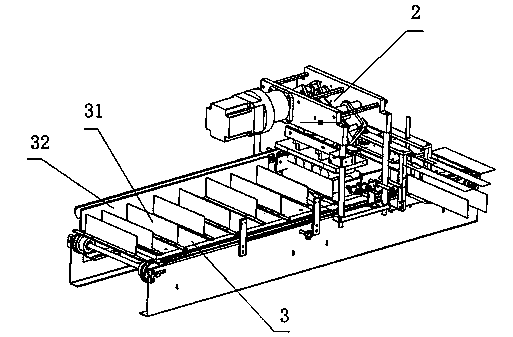 Flattening conveying method suitable for flat rolling packing machine
