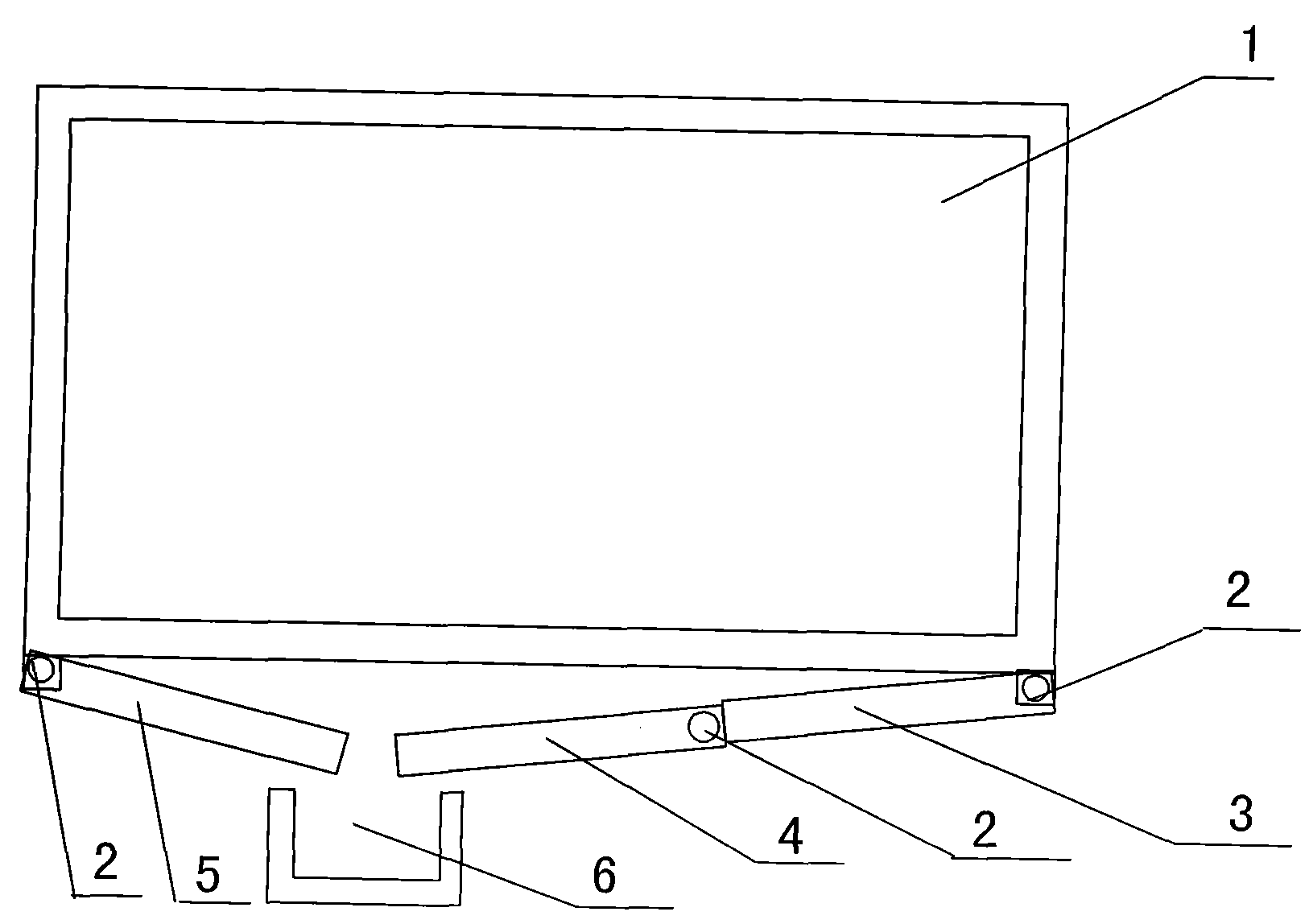 Blackboard with chalk powder cleaning groove