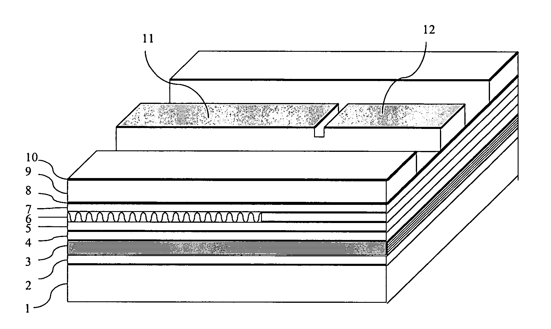 Semiconductor distributed feedback (DFB) laser array with integrated attenuator