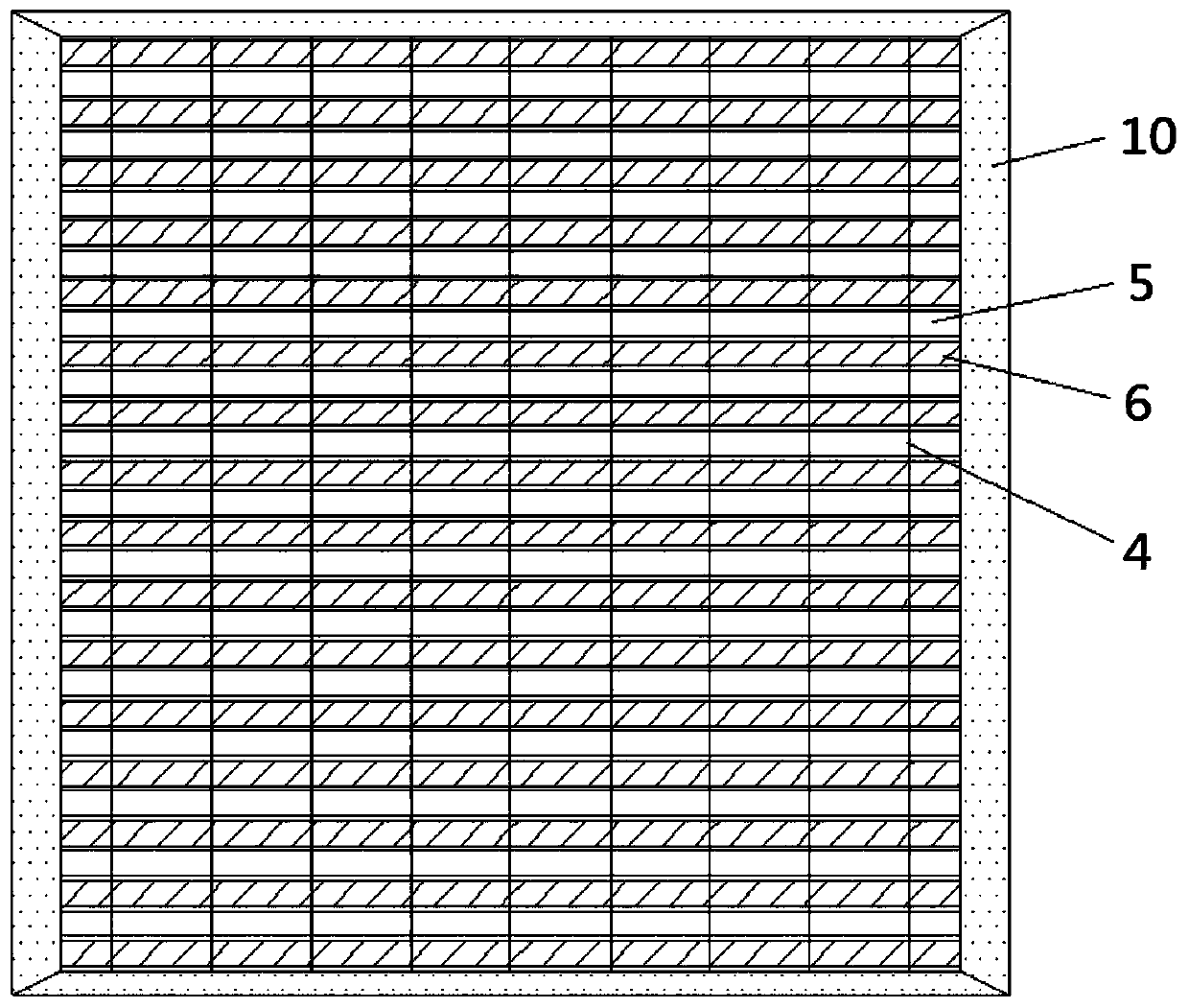 A kind of mixed weaving bamboo mat and its processing technology