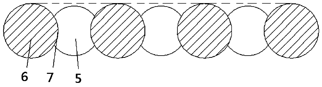 A kind of mixed weaving bamboo mat and its processing technology