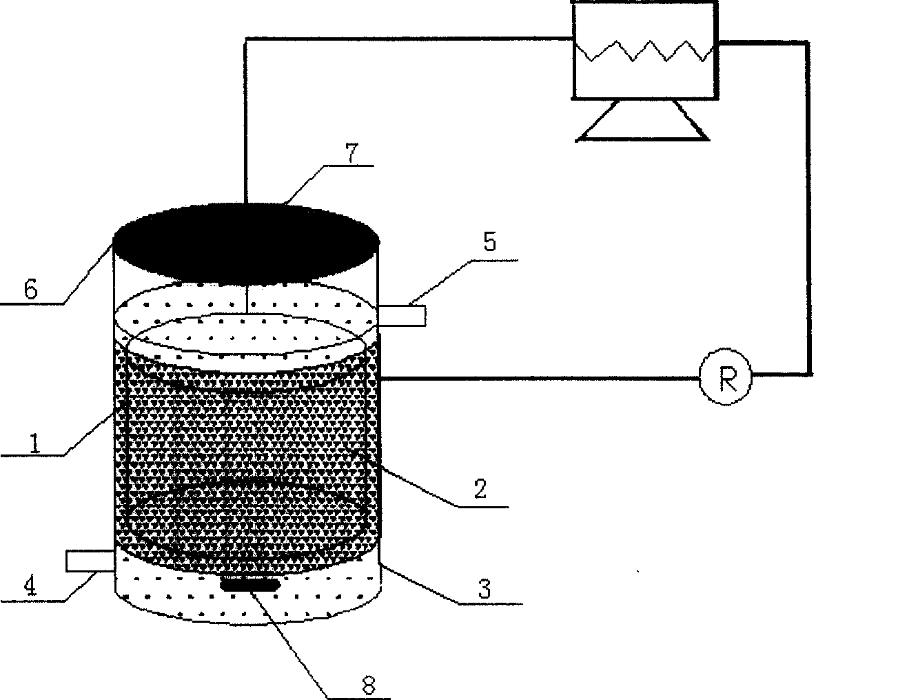 Single cell microbiological fuel cell with gaseous diffusion electrode as cathode