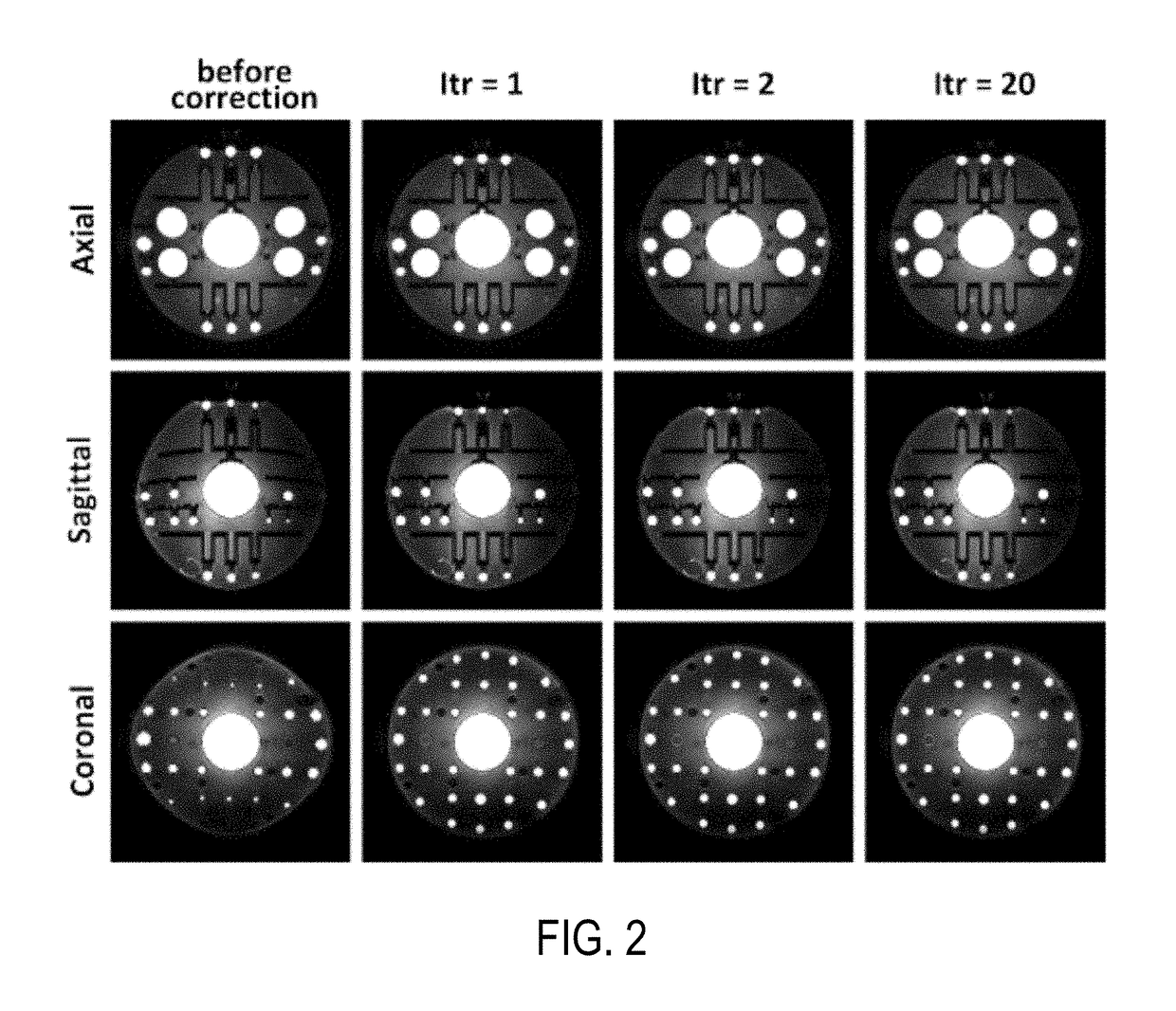 Integrated image reconstruction and gradient non-linearity correction with spatial support constraints for magnetic resonance imaging