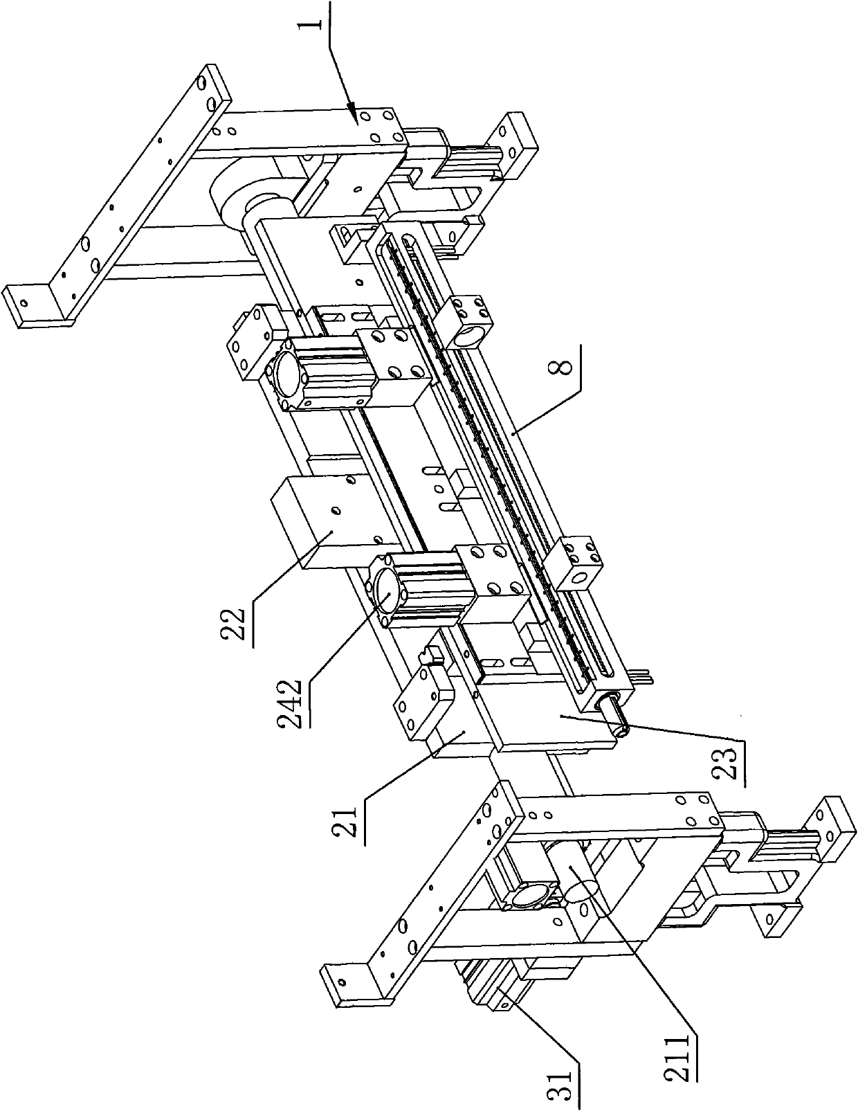 Blanking and loading mechanism of full-automatic diamond lapping and polishing machine and fixture switching mechanism thereof