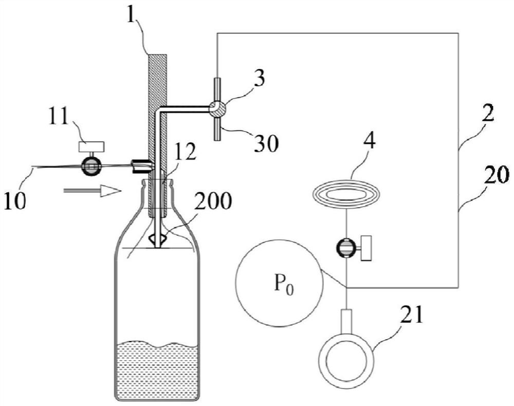 A non-contact liquid filling method for controlling liquid level