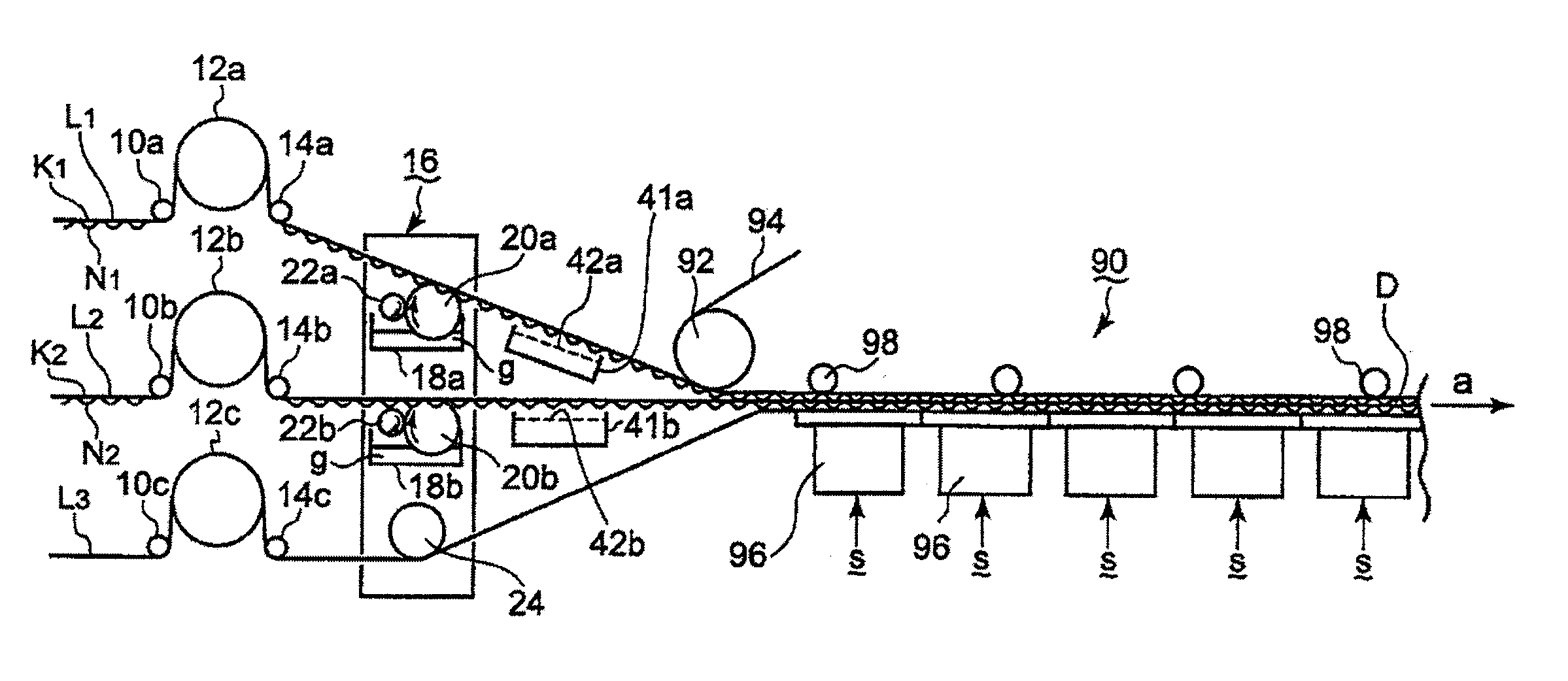 Method and device for heating corrugated cardboard sheet
