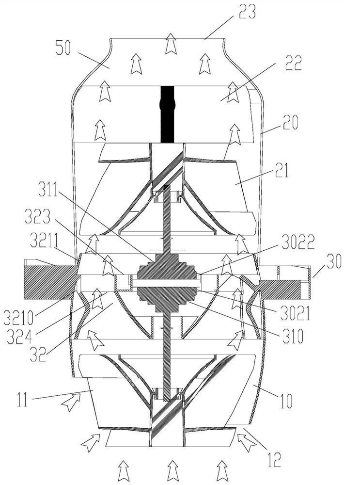 Air duct structure and air conditioner indoor unit with same