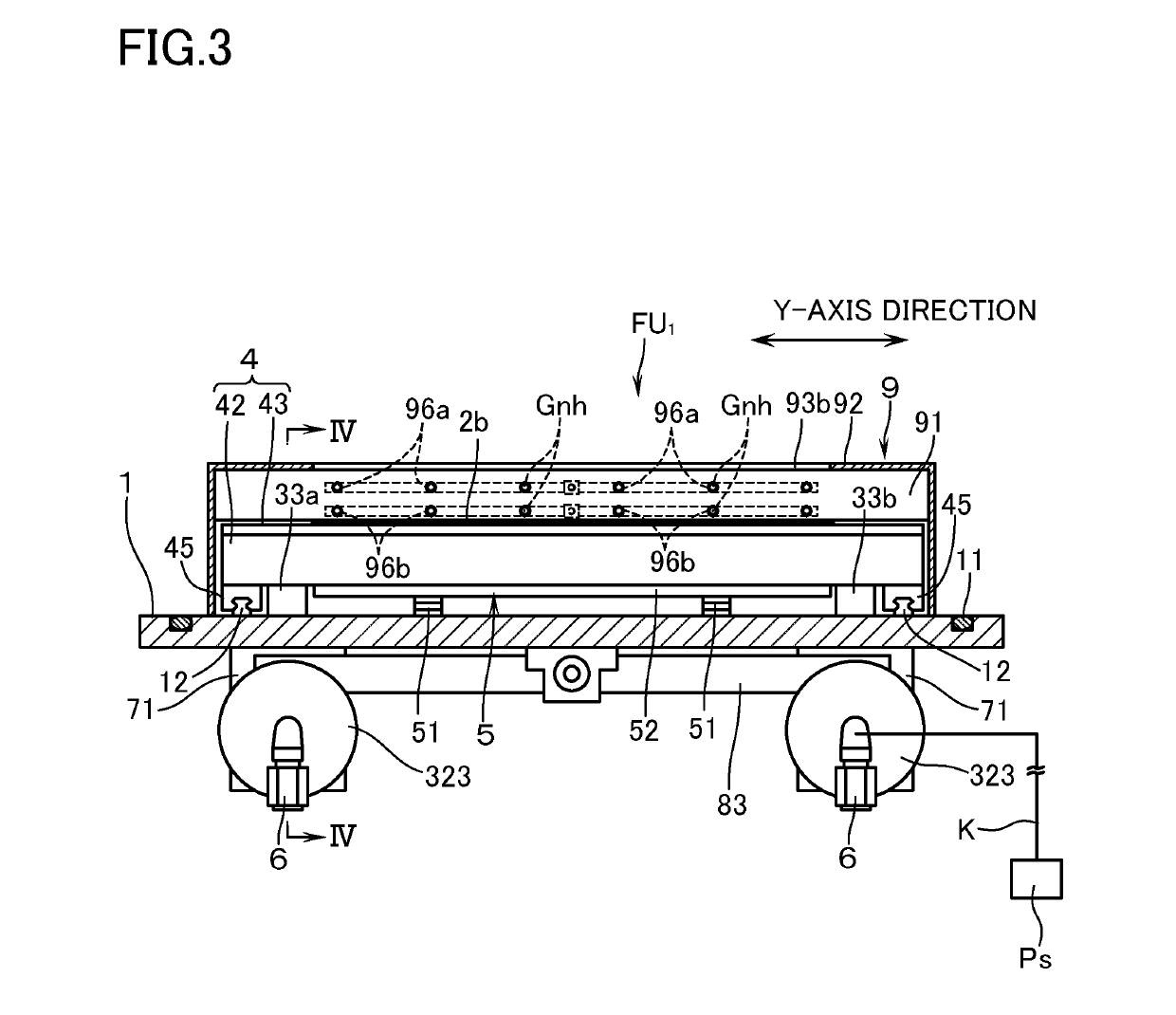 Film forming unit for sputtering apparatus