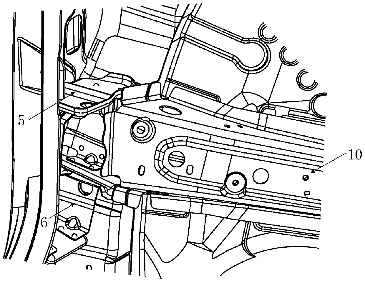 Vehicle front pillar assembly and automobile