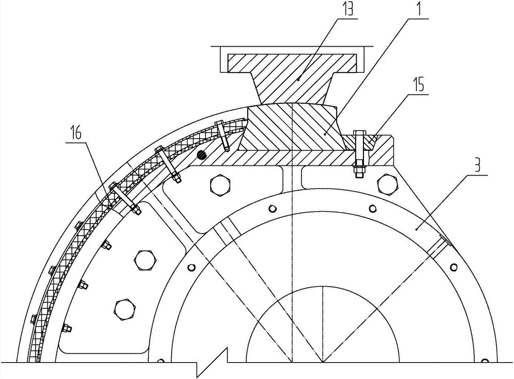 A fixed bottom pivot of a miter gate