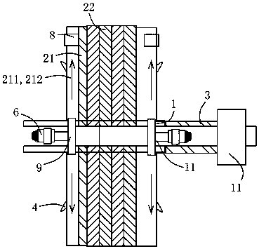 Concentric installation process and mounting and dismounting assisting concentric device for inner bore of woodworking tool