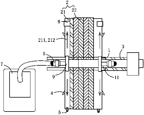 Concentric installation process and mounting and dismounting assisting concentric device for inner bore of woodworking tool