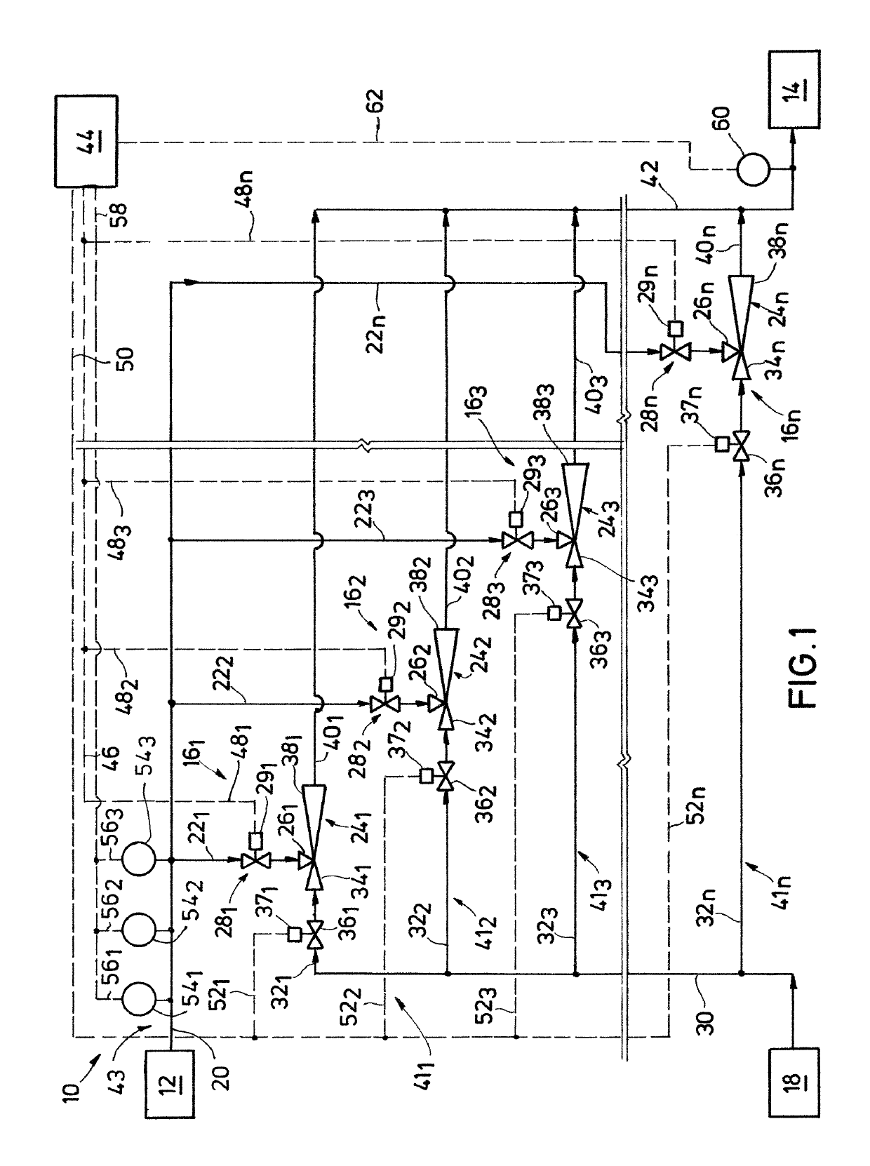 Dynamic multi-legs ejector for use in emergency flare gas recovery system