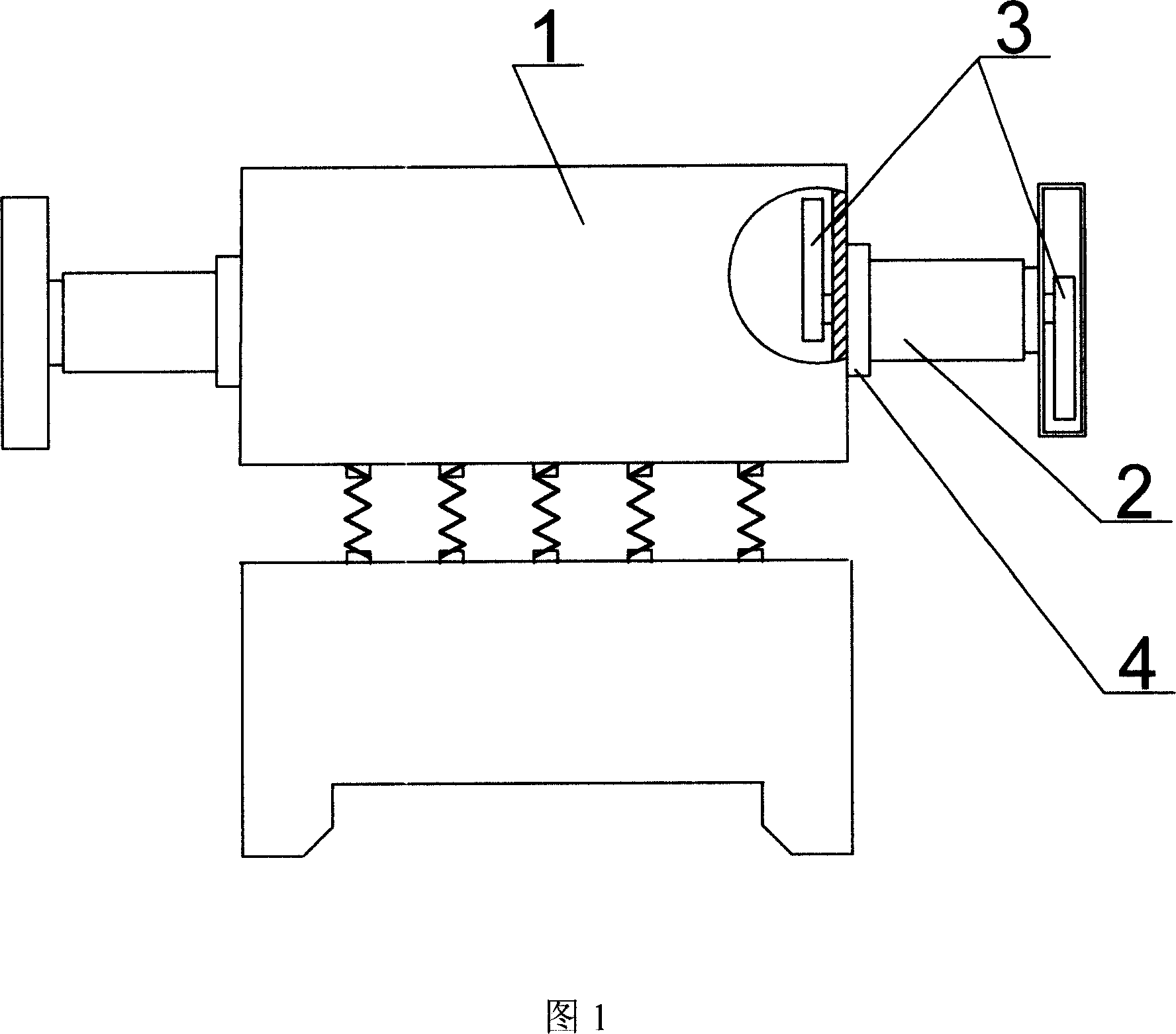 Vibrating electric motor mounting method for vibrating grinder