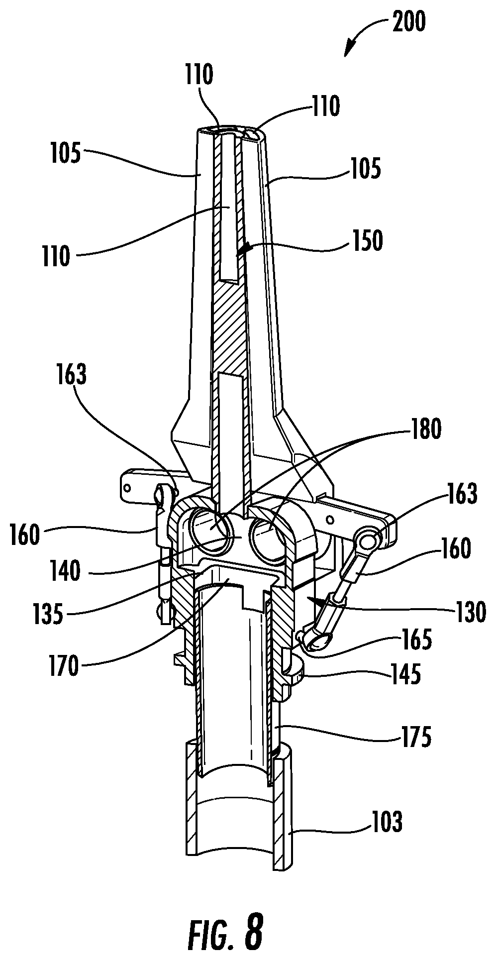 Nozzle assembly with articulating nozzles