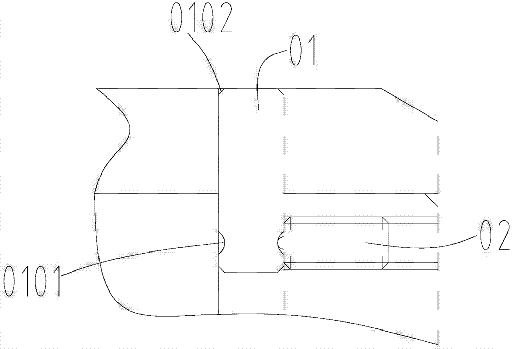 Cover plate positioning pin