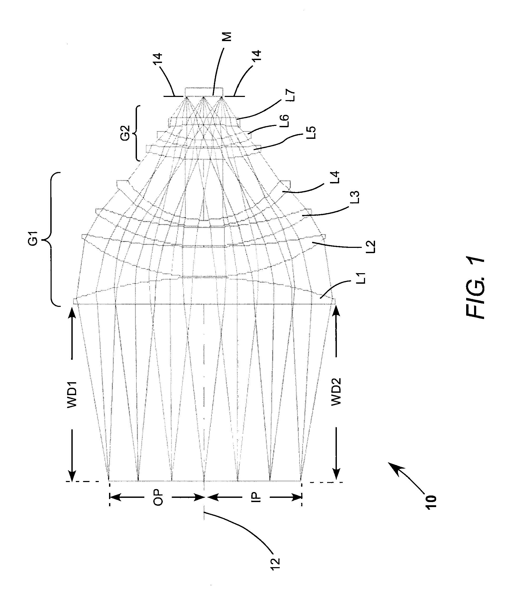 Large-field unit-magnification catadioptric projection system