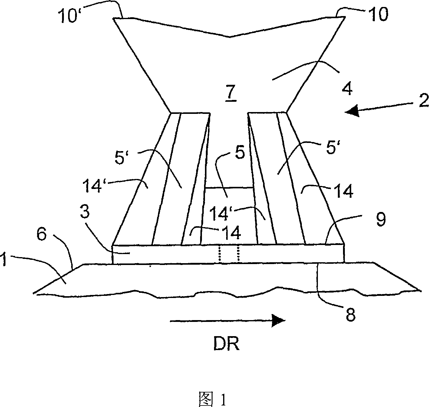 Tooth element for a removing roller