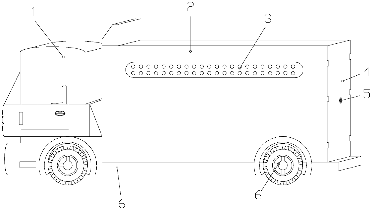 A post-disaster vehicle anti-recombustion automatic composite loading device for vehicle rescue