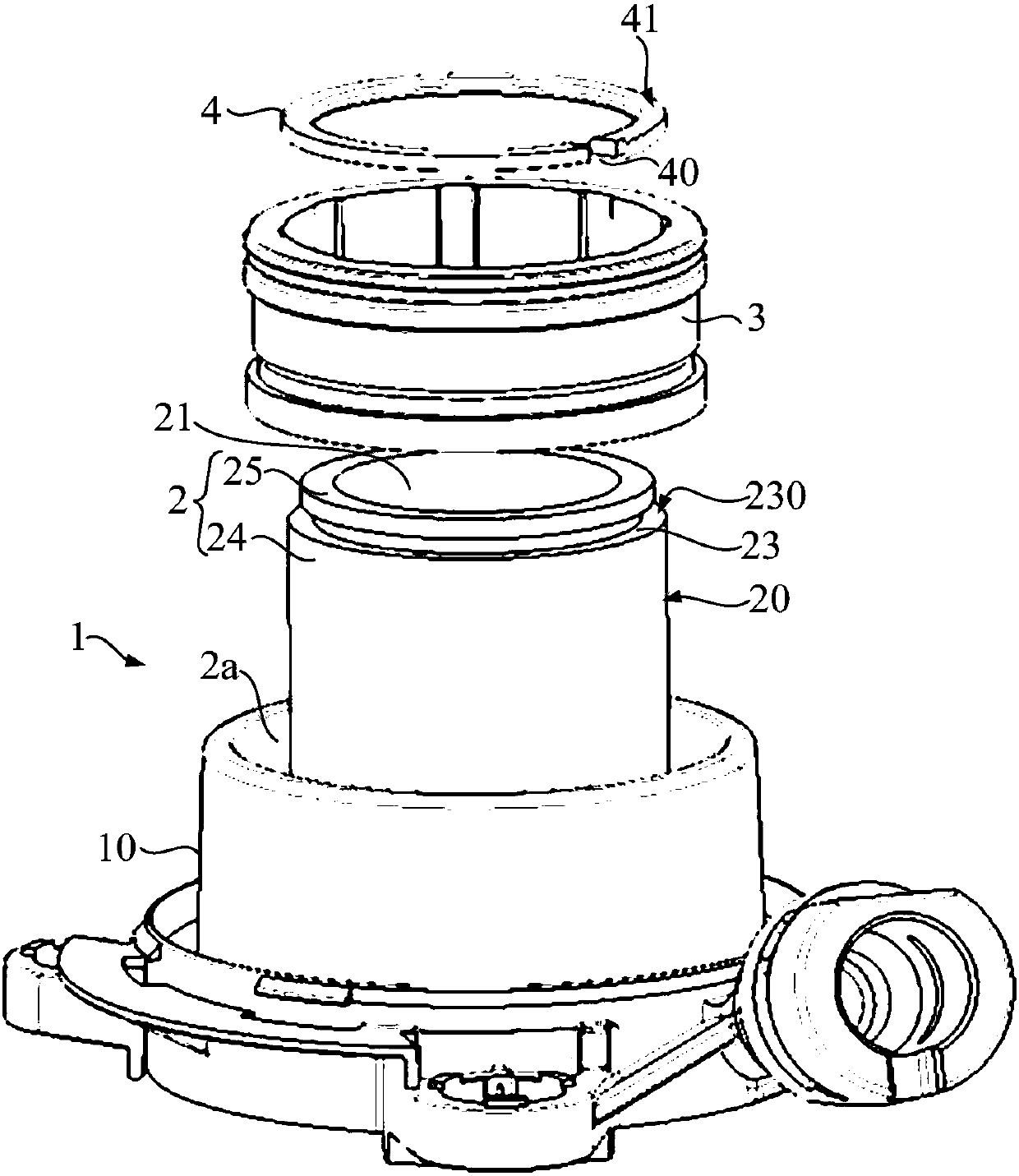 Clutch separation system and clutch driven cylinder