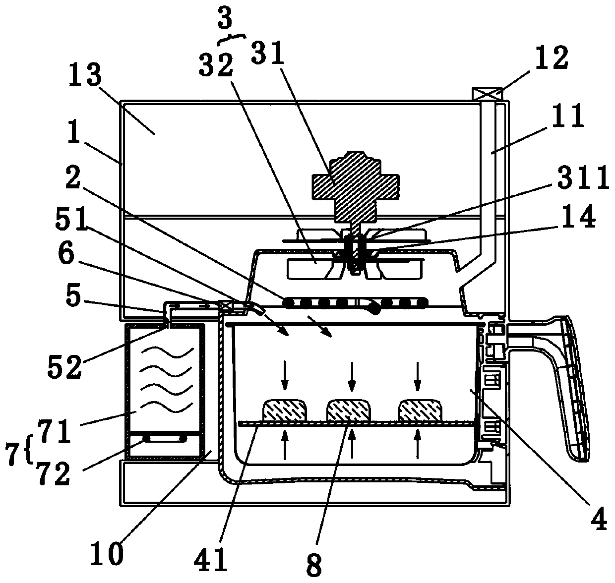 Double-cooking food processor