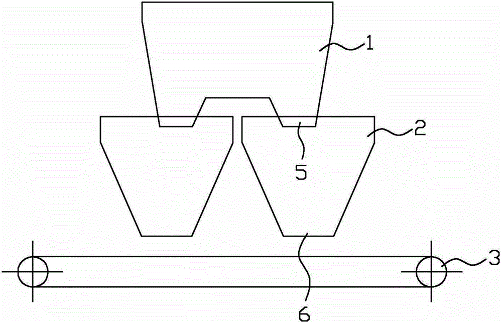 Continuous bucket type metering system