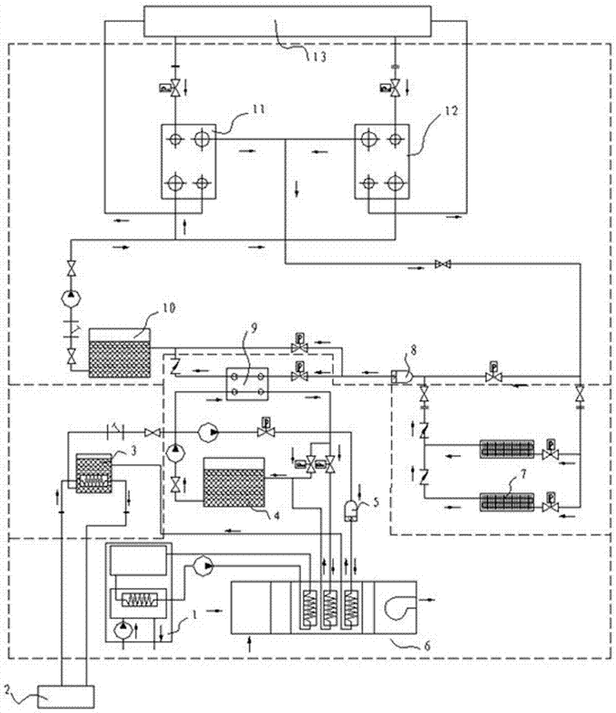 Air conditioner and refrigeratory system for LNG ship