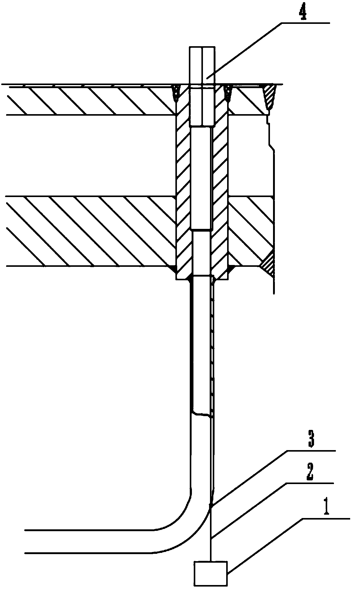 Feeding pipe for reduction furnace, reduction furnace and adjusting method for hole diameter of feeding pipe