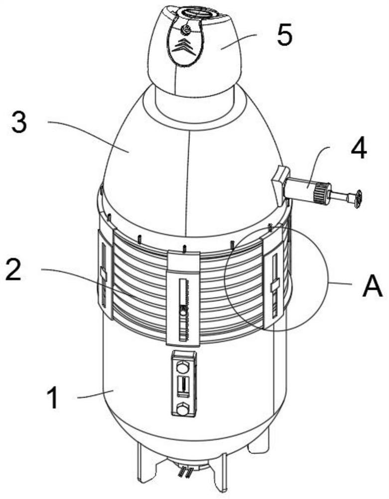 Portable cleaning dosing device for anorectal nursing