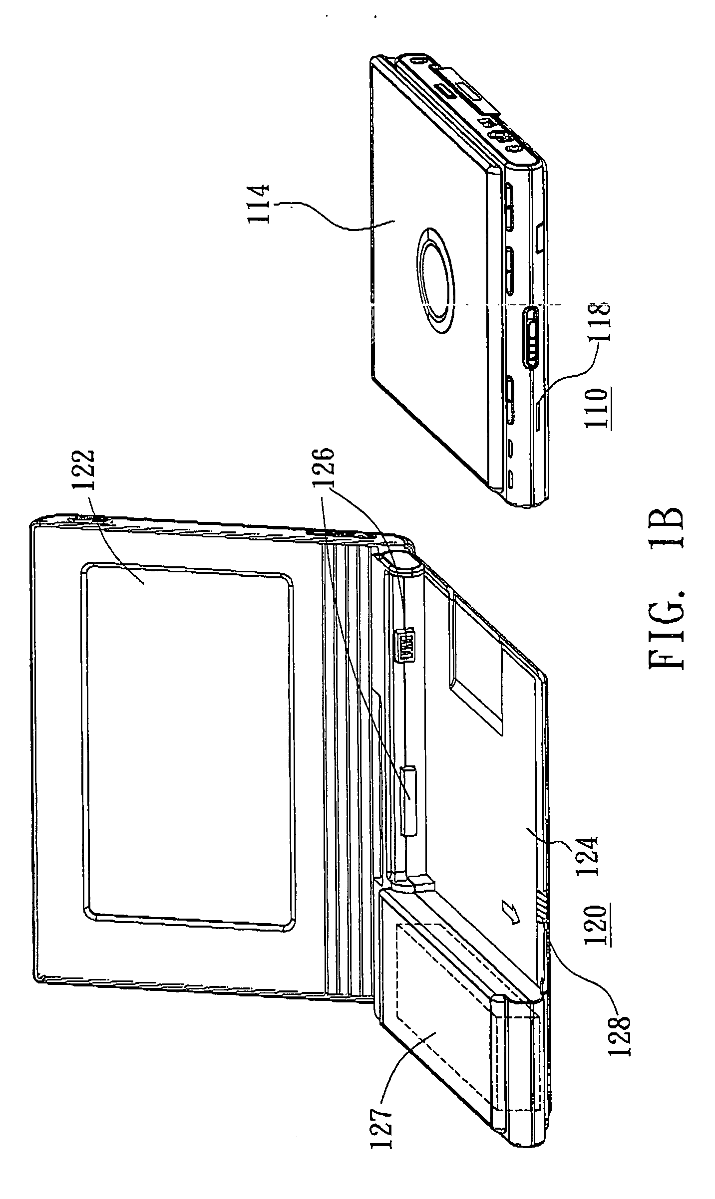 Audio video playing/displaying apparatus with detachable media-accessing device