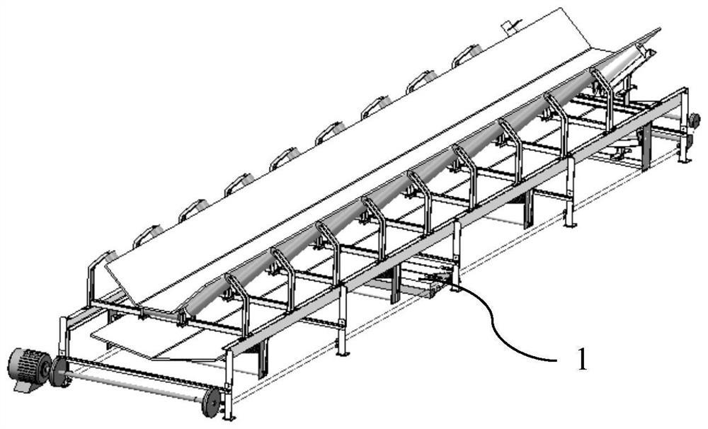 Coal conveying trestle ground water jet automatic cleaning device