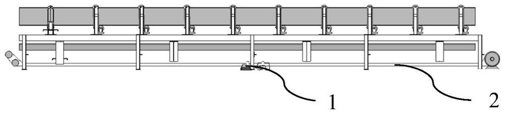 Coal conveying trestle ground water jet automatic cleaning device