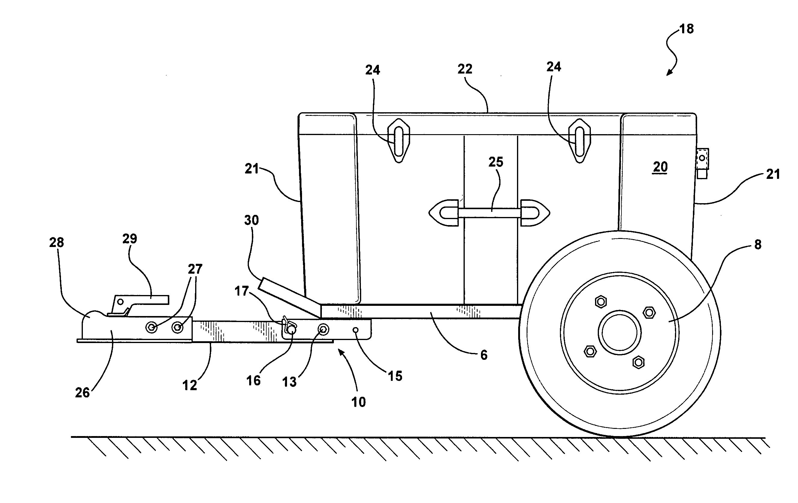 Motorcycle trailer construction