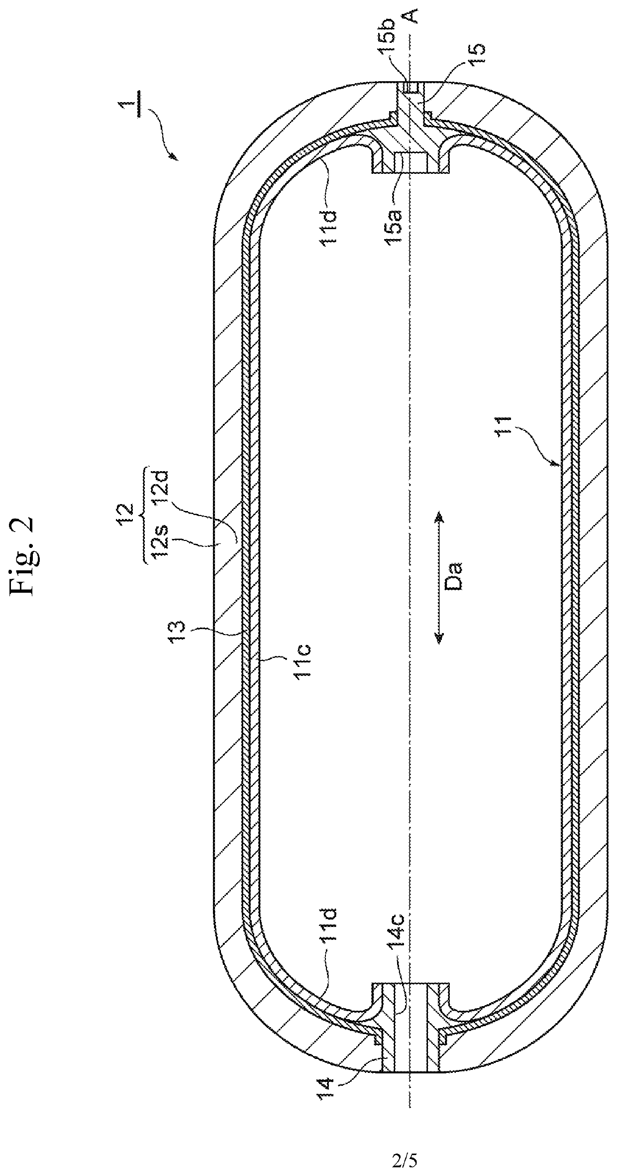 High-pressure tank manufacturing method