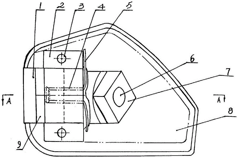 Motorcycle pedal indicating lamp