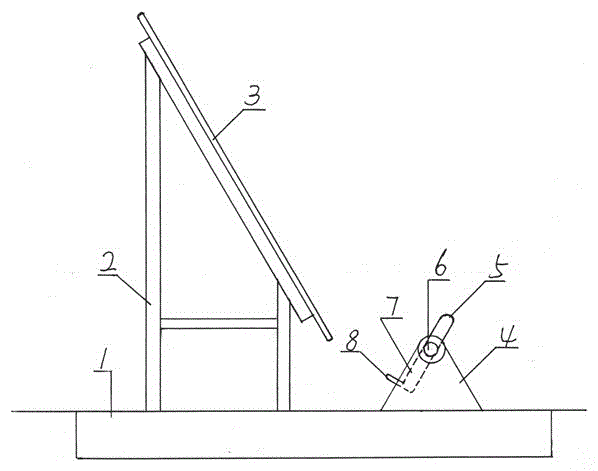 Manufacture and utilization method of slope type crus stretching device