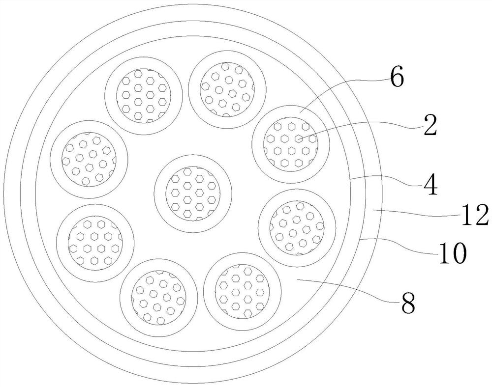 Fan bridge cable