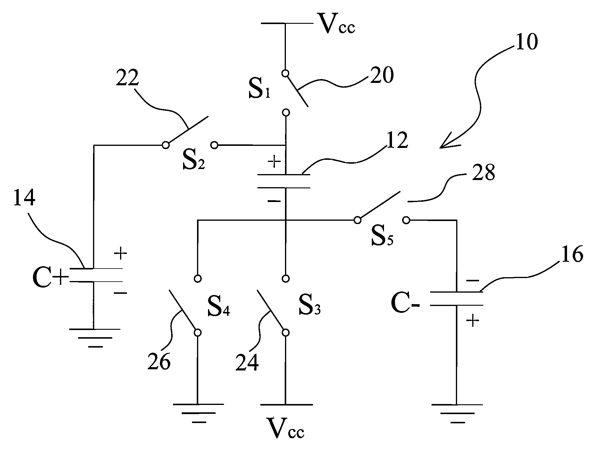 Optimum structure for charge pump circuit with bipolar output