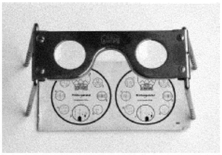 Simple stereoscope for allowing side-by-side image to be seen as three-dimensional image