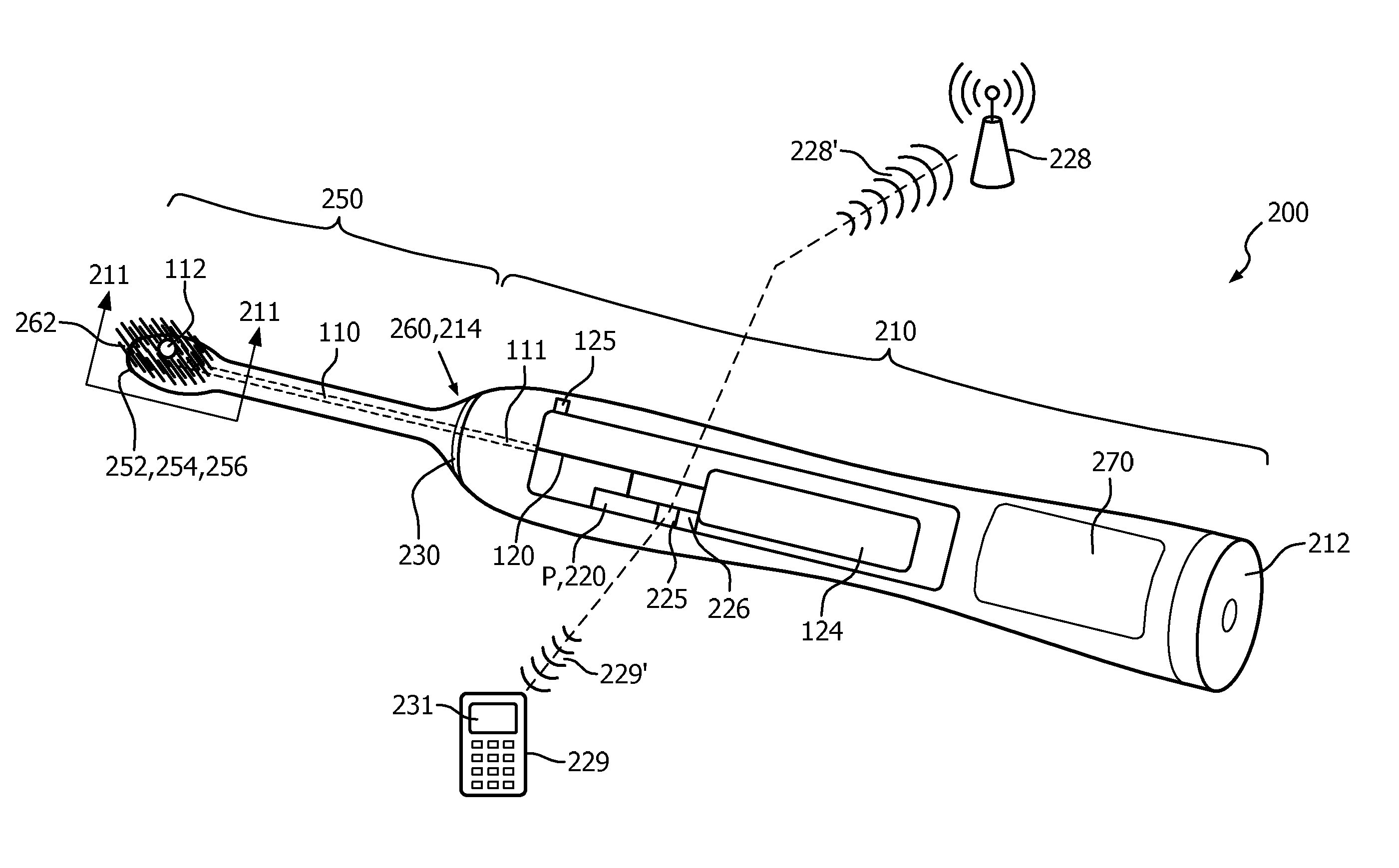 Plaque detection using a stream probe