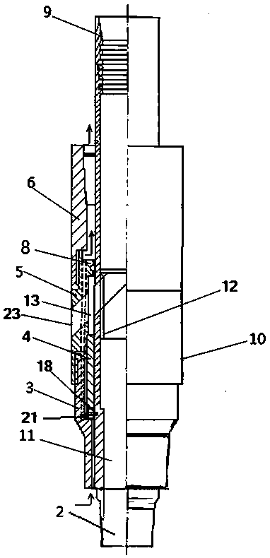 Construction method of an integral layered filling device