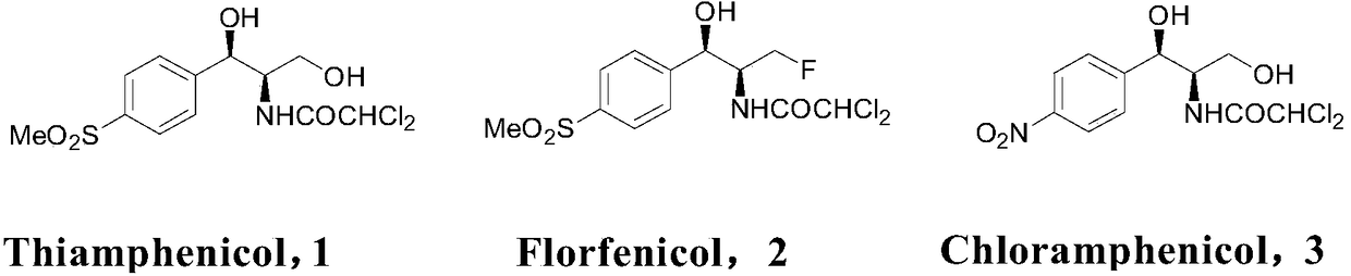 Biological preparation of key intermediate of thiamphenicol and florfenicol