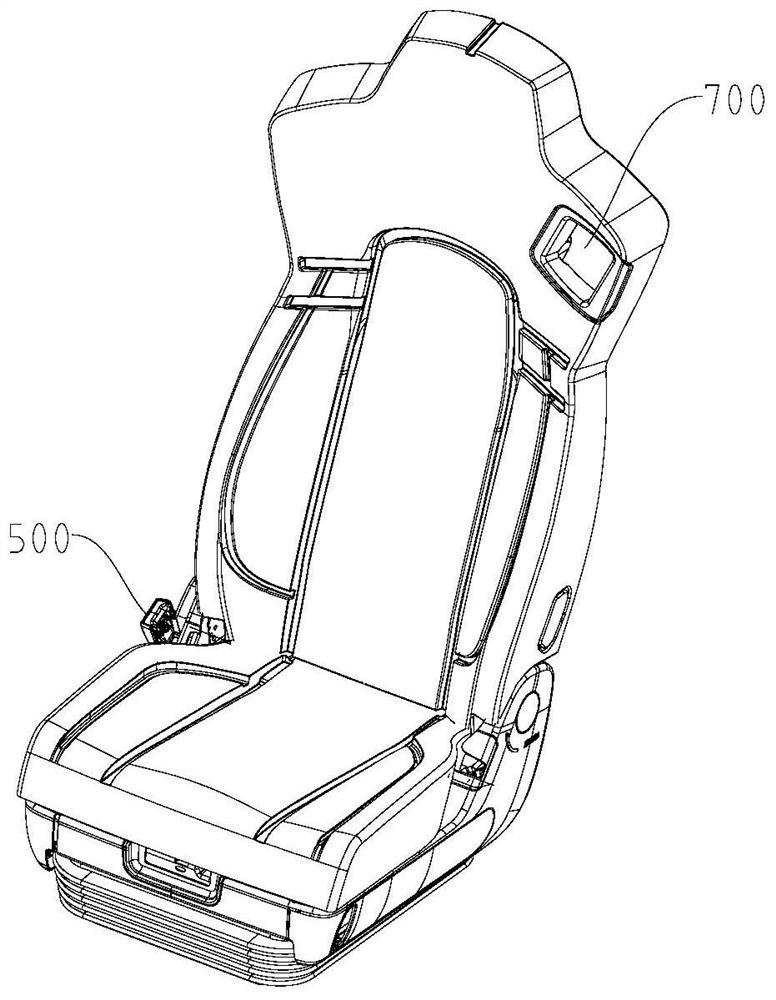 Safety belt height adjusting device, safety belt height adjusting method, seat and vehicle