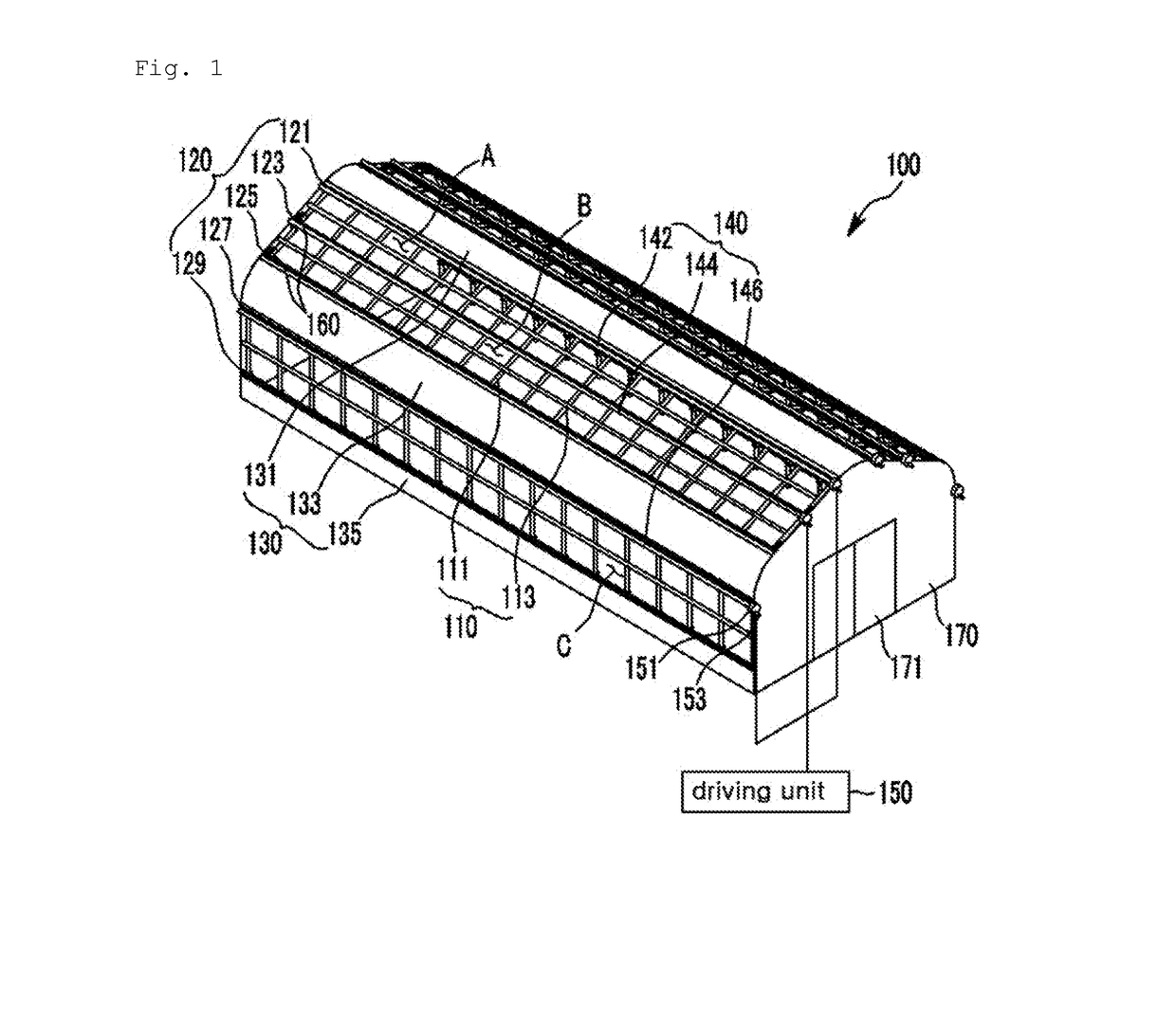 Openable vinyl fixing device and vinyl greenhouse including same