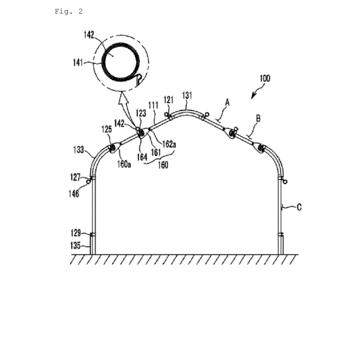 Openable vinyl fixing device and vinyl greenhouse including same